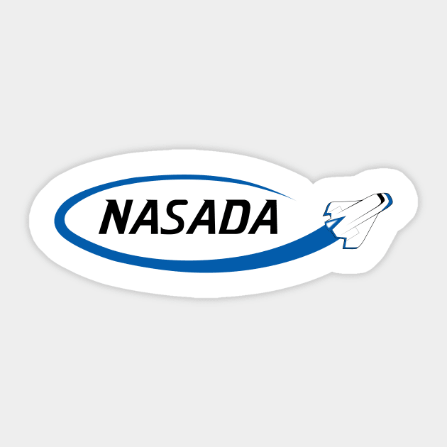 PR In Space NASADA Logo Sticker by mavgagliano